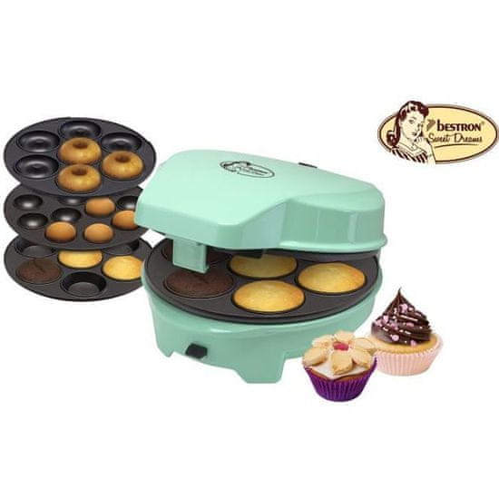 Bestron BESTRON ASW238 Cupcake maker, Pastelovo zelená