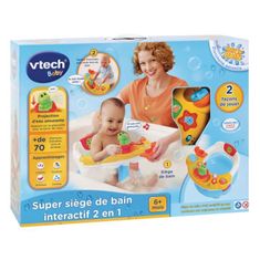 VERVELEY VTECH BABY, Interaktívne sedadlo do vane Super 2 v 1, hračka do vane