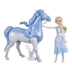 VERVELEY Disney Frozen 2, Disney Princezná Elsa 30 cm a jej interaktívny kôň Nokk 23 cm