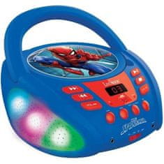 shumee Spider-Man Bluetooth CD prehrávač so svetelnými efektmi