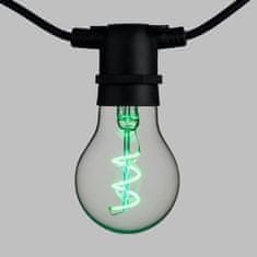 VERVELEY LOTTI String light guinguette, Zapojiteľný, 5 m, 10 žiaroviek E27 A60, Multi color, Led