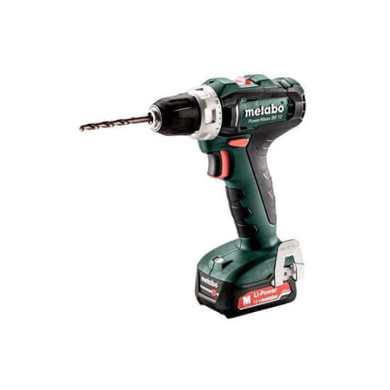 Metabo Skrutkovač METABO, PowerMaxx, BS 12 2 x 2,0 Ah Li-Power, SC60 Plus, kryt