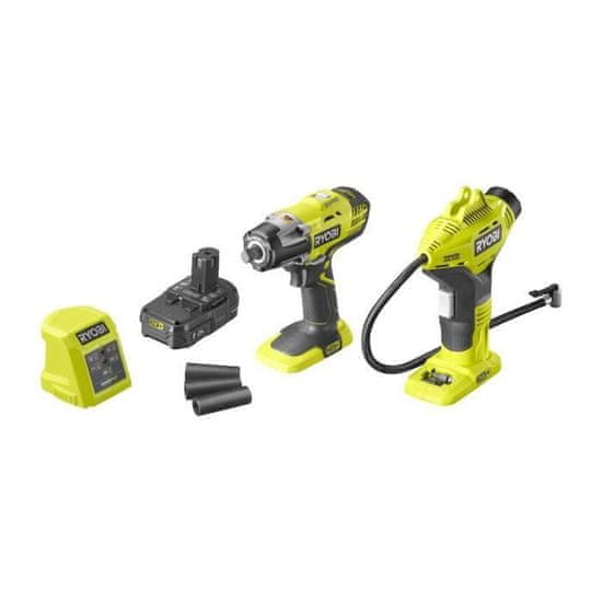 VERVELEY Ryobi, R18IWPI-115G, Duo ONE + 18V (kľúč + kompresor)