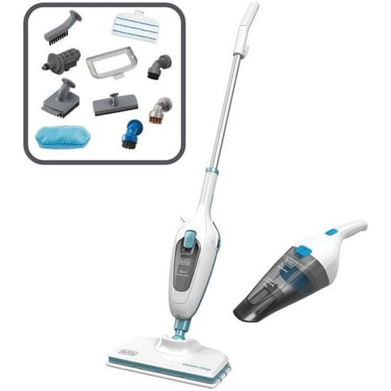 VERVELEY BLACK + DECKER FSMH13ENVC1-QS Parný mop + ručný vysávač