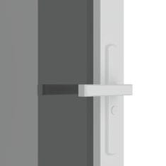 Vidaxl Vnútorné dvere 83x201,5 cm biele ESG sklo a hliník