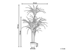 Beliani Umelá rastlina v kvetináči 147 cm DRACAENA ANITA