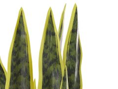 Beliani Umelá rastlina v kvetináči 63 cm SNAKE PLANT