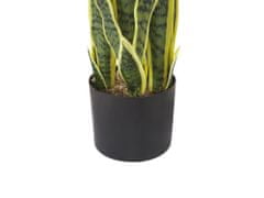 Beliani Umelá rastlina v kvetináči 63 cm SNAKE PLANT