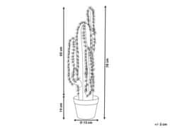 Beliani Umelá rastlina v kvetináči 78 cm CACTUS