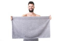 Horavia Uterák do sauny NordicSPA - GREY, froté, 50x90cm