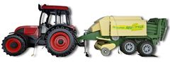 Euro-Trade Poľnohospodársky traktor s prívesom, svetlo, zvuk, 50cm