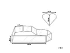 Beliani Dekoratívny zrkadlový podnos strieborny PONTIVY