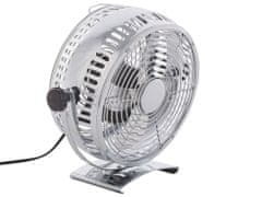 Beliani Stolný ventilátor 24 cm strieborný RIBBLE