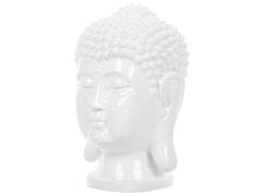 Beliani Dekoratívna biela figúrka 41 cm BUDDHA