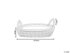 Beliani Posteľ pre psa 70 cm sivá DALAMAN