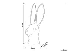 Beliani Dekoratívna figúrka biela 26 cm GUERANDE