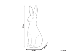 Beliani Dekoratívna figúrka biela 39 cm PAIMPOL