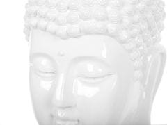 Beliani Dekoratívna biela figúrka 41 cm BUDDHA