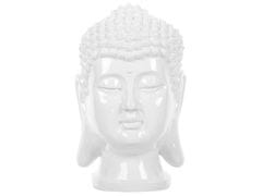 Beliani Dekoratívna biela figúrka 41 cm BUDDHA