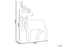 Beliani Dekoratívna figúrka 51 cm biela MUSTOLA