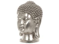 Beliani Dekoratívna strieborná figúrka 41 cm BUDDHA