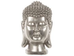 Beliani Dekoratívna strieborná figúrka 41 cm BUDDHA