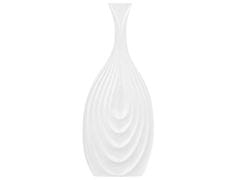 Beliani Dekoratívna keramická váza 39 cm biela THAPSUS