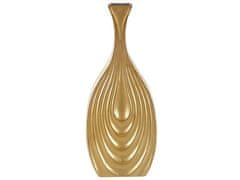 Beliani Dekoratívna keramická váza 39 cm zlatá THAPSUS