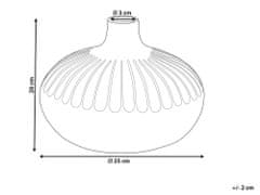 Beliani Dekoratívna keramická váza 20 cm zlatá CERCEI