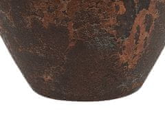 Beliani Dekoratívna keramická váza medená / tyrkysová NIDA