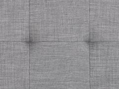 Beliani Elegantná sivá čalúnená posteľ 180 x 200cm LILLE