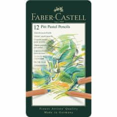 Faber-Castell Pastel v ceruzke Pitt 12 farebné - plech