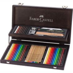 Faber-Castell Art & Graphic kolekcia, drevená kazeta, 53 ks