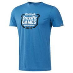 Reebok Tričko výcvik modrá XL Crossfit Games Crest