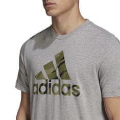 Adidas Tričko výcvik sivá L Logo Camo