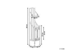 Beliani Kovový stojan na toaletný papier čierny BRISA