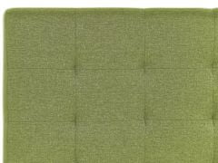 Beliani Čalúnená posteľ s úložným priestorom 140 x 200 cm zelená LA ROCHELLE