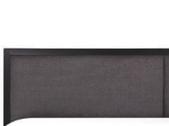Beliani Kovová posteľ 180 x 200 čierna CLAMART