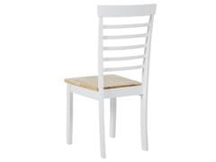 Beliani Jedálenská súprava stôl a 2 stoličky svetlé drevo s bielou BATTERSBY