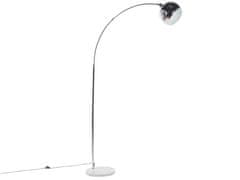 Beliani Kovová stojaca lampa 210 cm strieborná PAROO