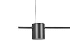 Beliani Závesná kovová lampa s 5 žiarovkami čierna SESTRA
