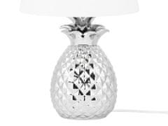 Beliani Stolná lampa strieborná PINEAPPLE