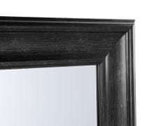 Beliani Nástenné zrkadlo 60 x 90 cm čierne LUNEL