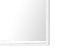Beliani Nástenné zrkadlo 50 x 50 cm biele BRIGNOLES