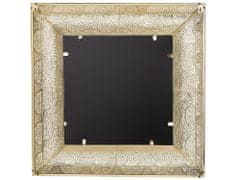 Beliani Nástenné zrkadlo 60 x 60 cm zlaté PLERIN