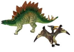 Lean-toys Sada figúrok dinosaura stegosaura , pteranodona