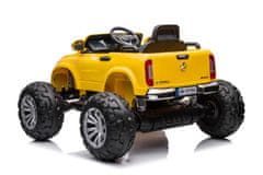 Lean-toys Mercedes DK-MT950 4x4 batériové auto zlatožltá farba