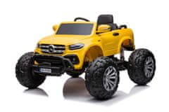 Lean-toys Mercedes DK-MT950 4x4 batériové auto zlatožltá farba