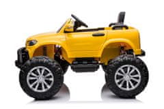 Lean-toys Mercedes DK-MT950 4x4 batériové auto zlatožltá farba