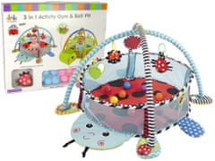 Lean-toys Vzdelávacia podložka Ladybird Playpen Balls pre dieťa